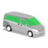Mercedes Van (100×100) silver